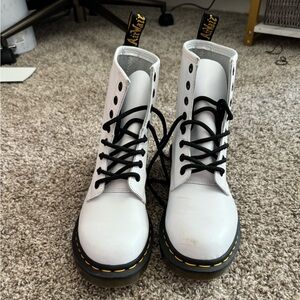 White doc martins